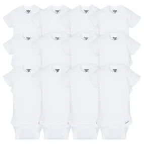 12-Pack Baby Neutral White Short Sleeve Organic Onesies® Bodysuits 12-Pack Baby Neutral White Short Sleeve Organic Onesies® Bodysuits