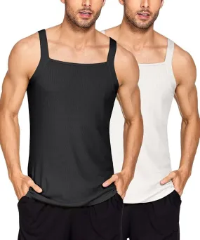 2 Pack Tank Tops Cotton Workout Undershirts (US Only) 2 Pack Tank Tops Cotton Workout Undershirts (US Only)