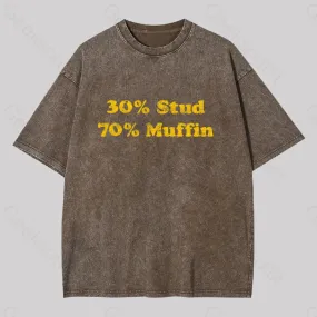 30 Stud 70 Muffin Washed T-shirt 30 Stud 70 Muffin Washed T-shirt