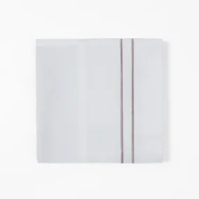 350 TC Taupe Stripe Embroidered White Sheet Set 350 TC Taupe Stripe Embroidered White Sheet Set