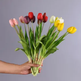 3pcs Artificial Tulip Flowers 3pcs Artificial Tulip Flowers
