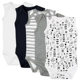 5-Pack Organic Cotton Sleeveless Bodysuits 5-Pack Organic Cotton Sleeveless Bodysuits