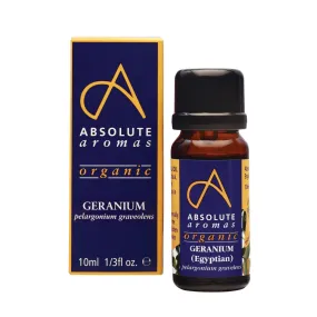 Absolute Aromas Organic Geranium (Egyptian) Essential Oil 0.33 Fl. Oz. Absolute Aromas Organic Geranium (Egyptian) Essential Oil 0.33 Fl. Oz.