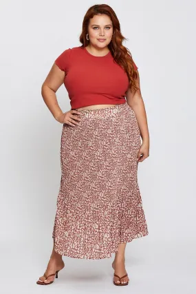 Abstract Print High Waist Maxi Skirt Abstract Print High Waist Maxi Skirt