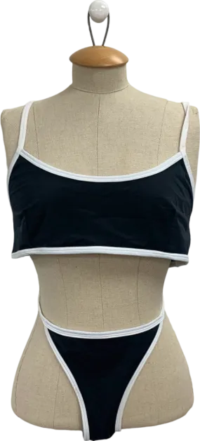 Adanola Black/White Bikini Top & Bottom Set UK XXL Adanola Black/White Bikini Top & Bottom Set UK XXL