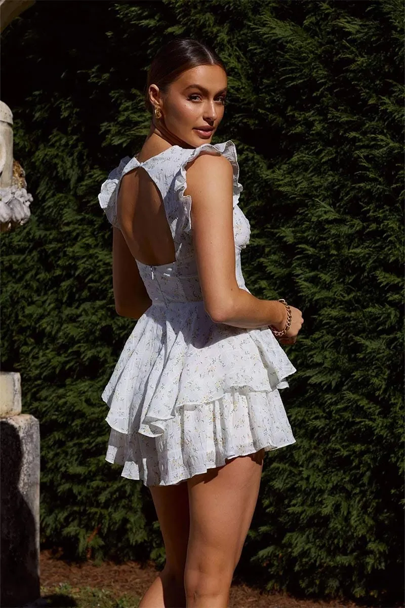 Adorable Radiance Ditsy Floral Mini Dress