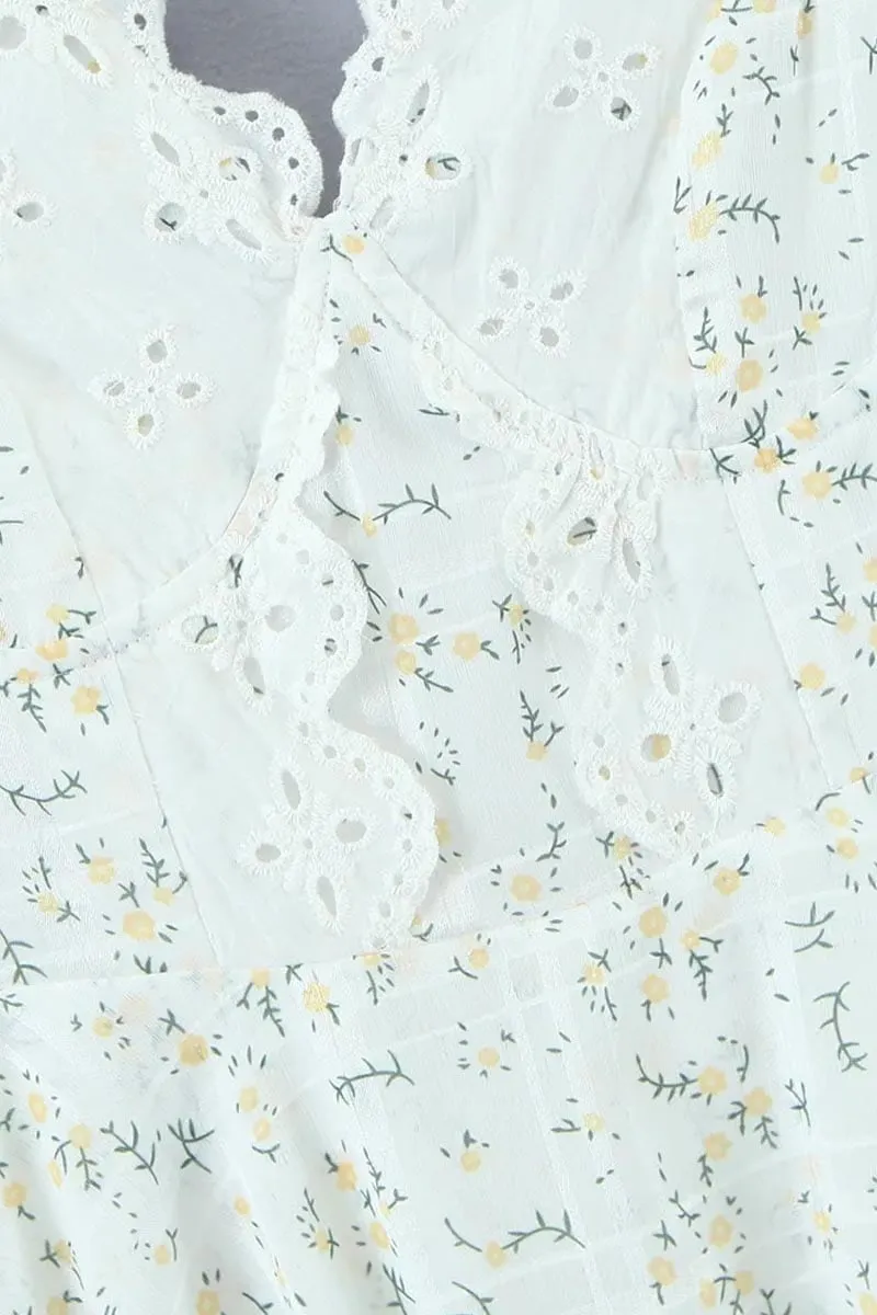 Adorable Radiance Ditsy Floral Mini Dress