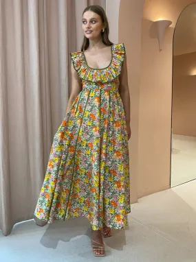 Alemais Cabana Midi Apron Dress in Multi Alemais Cabana Midi Apron Dress in Multi