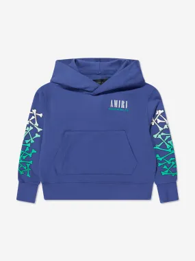 Amiri Kids Bones Hoodie in Blue Amiri Kids Bones Hoodie in Blue