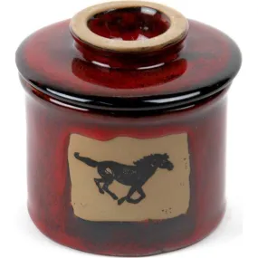 Apache Horse French Butter Keeper Apache Horse French Butter Keeper