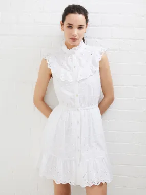 Appelona Broderie Anglaise Frill Mini Dress Appelona Broderie Anglaise Frill Mini Dress