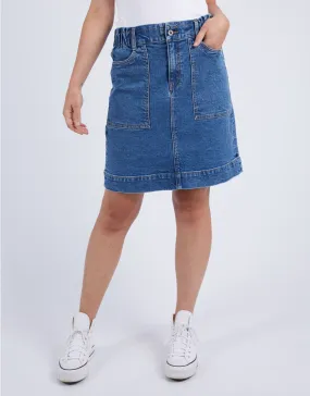 Atlas Denim Skirt - Dark Blue Wash Atlas Denim Skirt - Dark Blue Wash