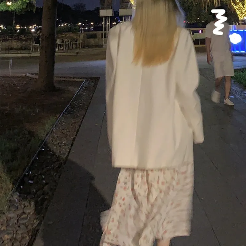 Autumn Vintage Elegant Strap Dress Women Floral Retro Evening Party Midi Dresses Print Casual Sweet Korean Fashion Dresses