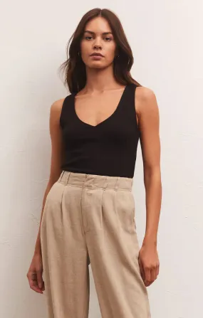Avala V Neck Rib Tank Avala V Neck Rib Tank