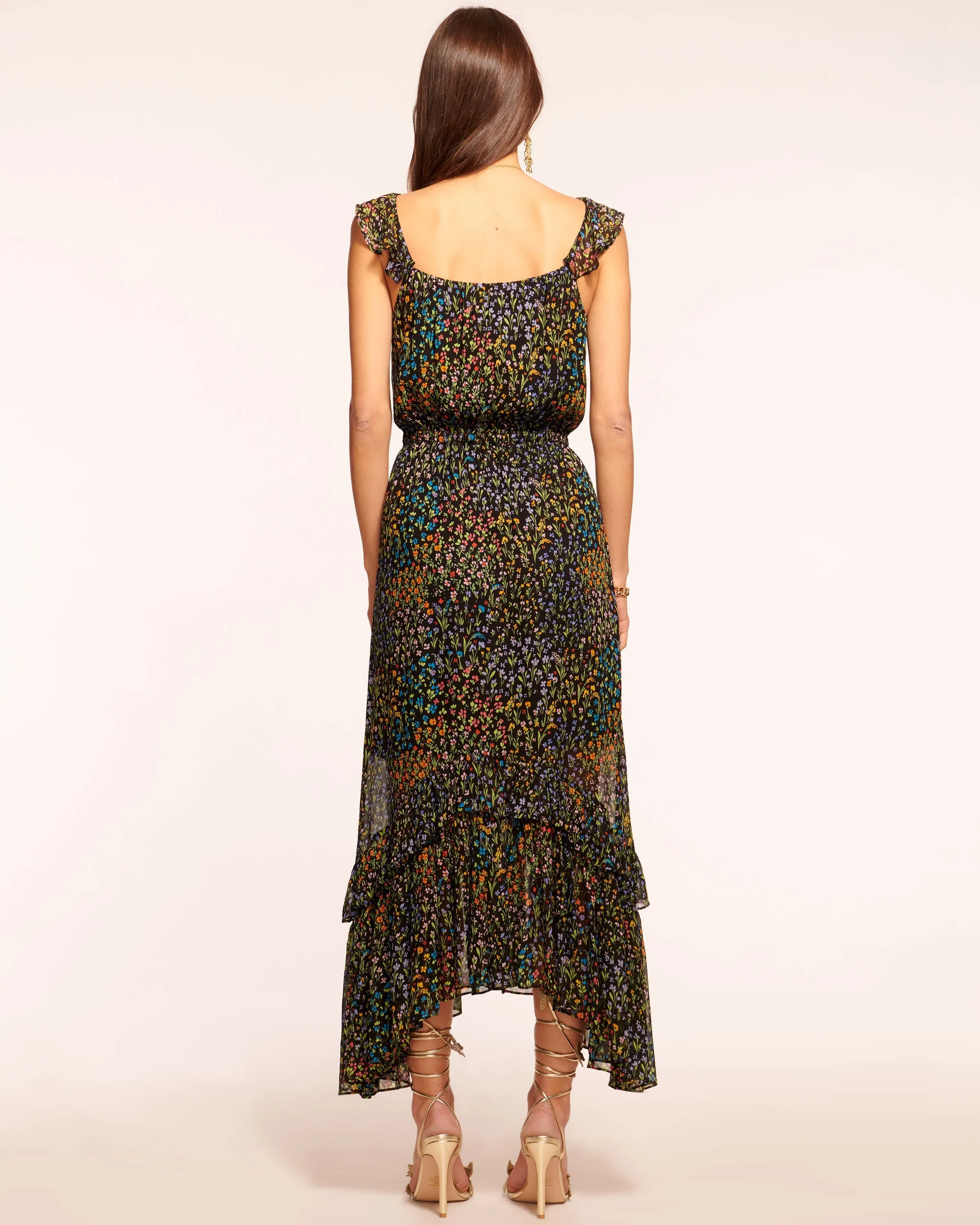 Avayah Ruffle Midi Dress