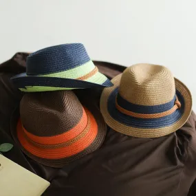 Babakud Vintage Woven Summer Cuffed Straw Hat Babakud Vintage Woven Summer Cuffed Straw Hat