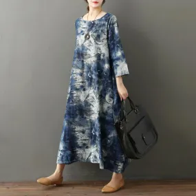 Babakud Women Autumn Retro Loose Ethnic Long Sleeve Dress Babakud Women Autumn Retro Loose Ethnic Long Sleeve Dress