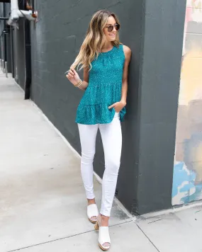 Back In My Heart Tank - Teal Back In My Heart Tank - Teal