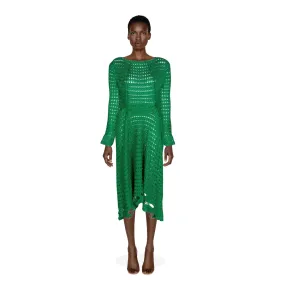 BALENCIAGA Green Crochet Dress | Size EU 40 - US 10 BALENCIAGA Green Crochet Dress | Size EU 40 - US 10