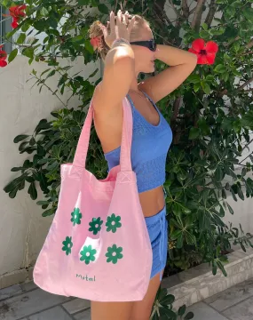 Barbs Tote Bag in Pink Motel Floral Barbs Tote Bag in Pink Motel Floral