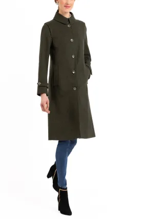 Bavarian Loden Coat from sage-green Merino-Loden Bavarian Loden Coat from sage-green Merino-Loden