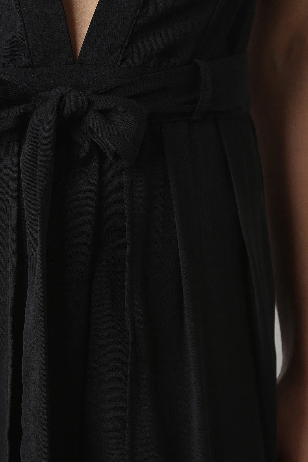 Belted Maxi Wrap Romper