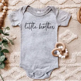 Big & Little Siblings Script Baby Bodysuits Big & Little Siblings Script Baby Bodysuits