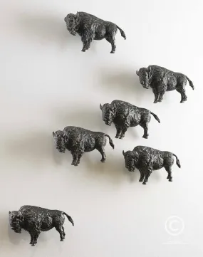 Bison Iron Wall Sculpture Bison Iron Wall Sculpture