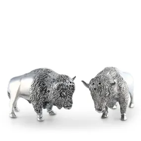 Bison Salt and Pepper Shakers Bison Salt and Pepper Shakers