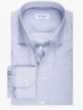 Blue Pattern Contemporary Shirt Blue Pattern Contemporary Shirt