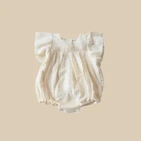 BOHO Gauze Flutter Sleeve Romper BOHO Gauze Flutter Sleeve Romper