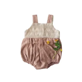 BOHO Linen and Lace Romper BOHO Linen and Lace Romper