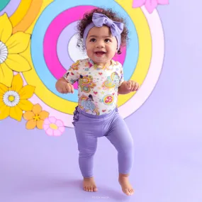 Bonny Purple Ruffled Bum Leggings Bonny Purple Ruffled Bum Leggings
