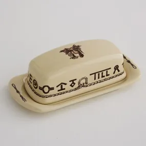 Boots & Saddle Western Butter  Dish Boots & Saddle Western Butter  Dish