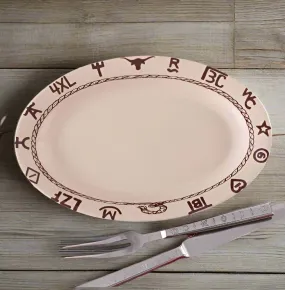 Branded Western Serving Platter Branded Western Serving Platter