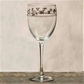 Branded Western Wine Glasses Branded Western Wine Glasses