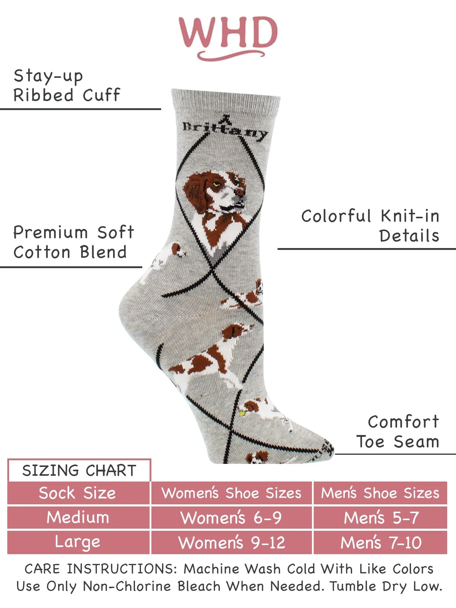 Brittany Spaniel Socks Perfect Dog Lovers Gift