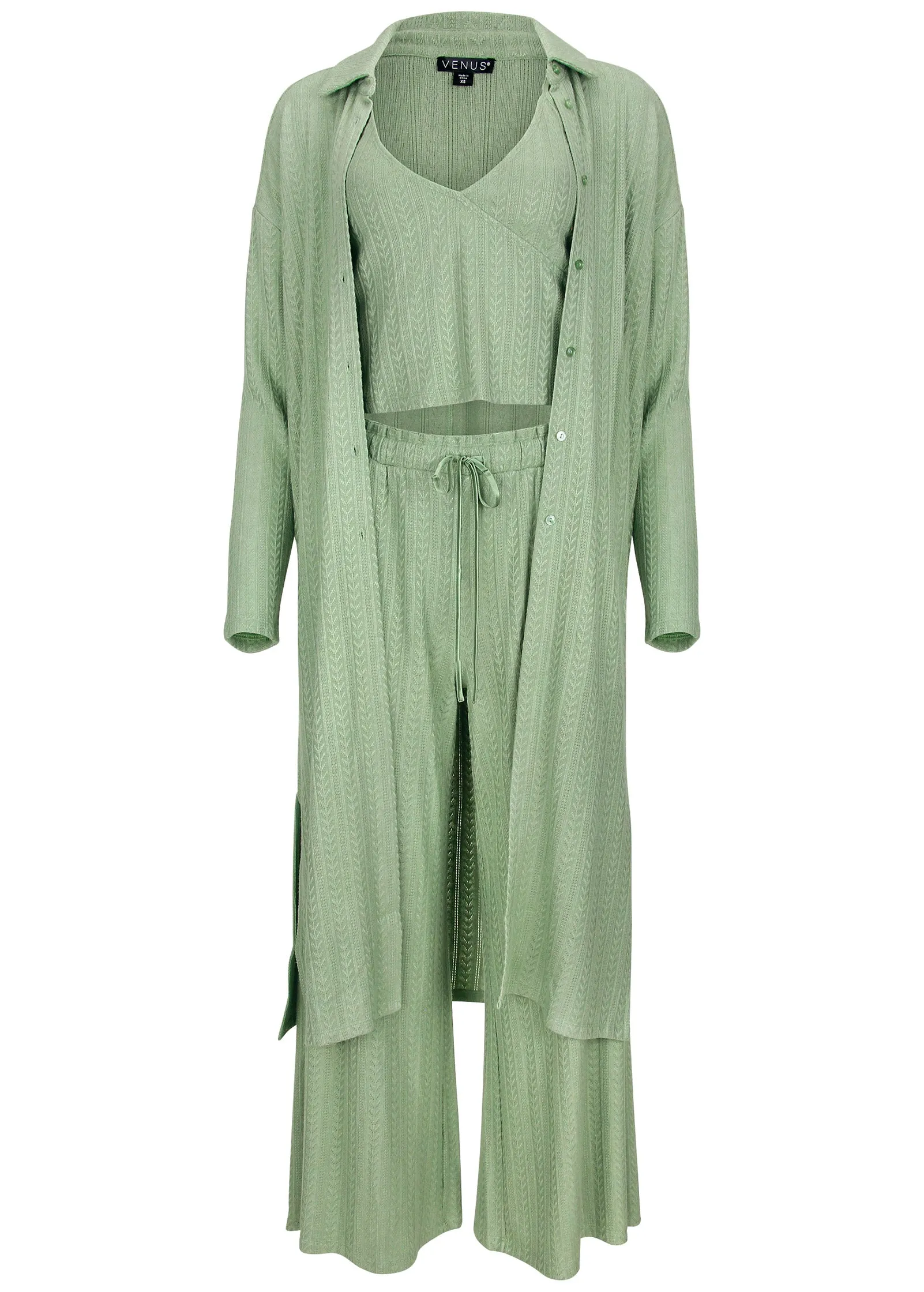 Brunch Knit 3 Piece Set - Basil