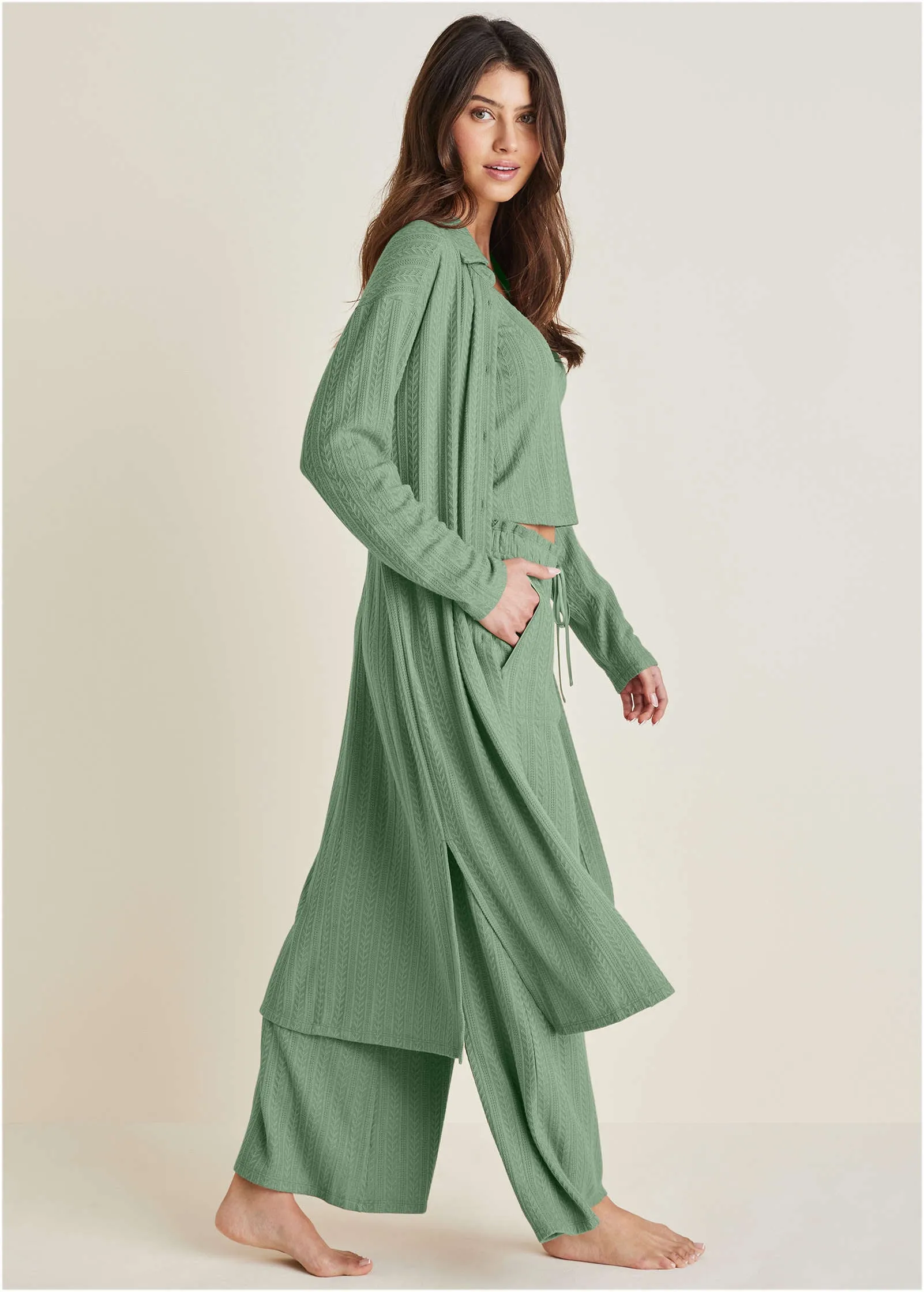Brunch Knit 3 Piece Set - Basil