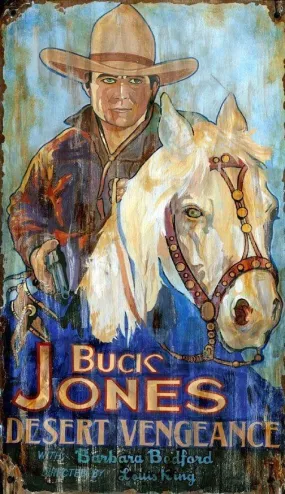 Buck Jones ~ Desert Vengeance Vintage Ad Buck Jones ~ Desert Vengeance Vintage Ad