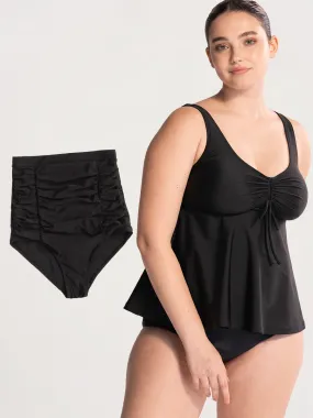 Bundle Shapermint Essentials - 1 Bikini Bottom   1 Tie-Front Tankini Bundle Shapermint Essentials - 1 Bikini Bottom   1 Tie-Front Tankini