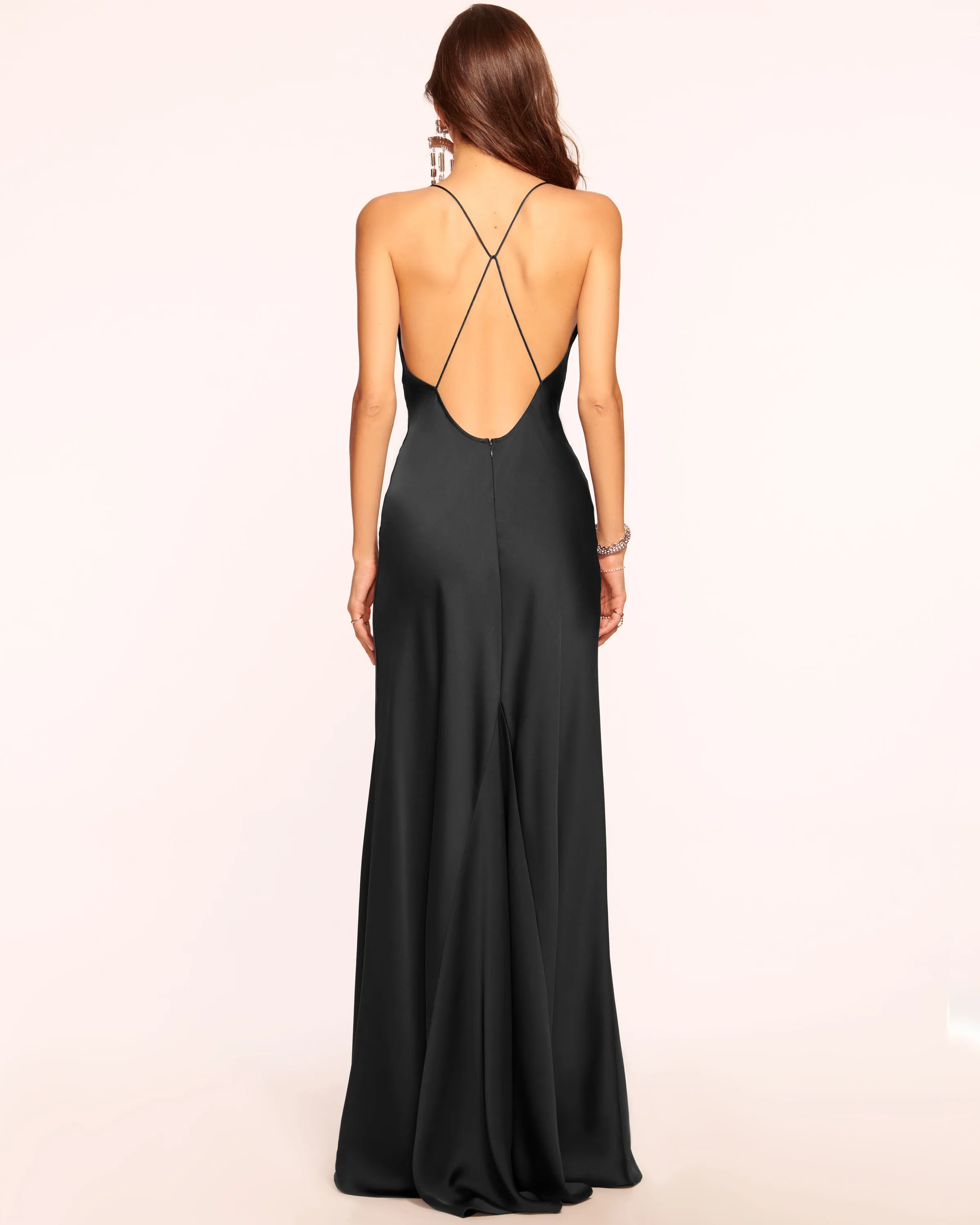 Caspe V-Neck Gown