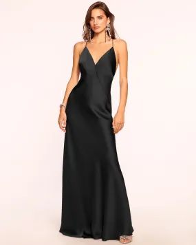 Caspe V-Neck Gown Caspe V-Neck Gown