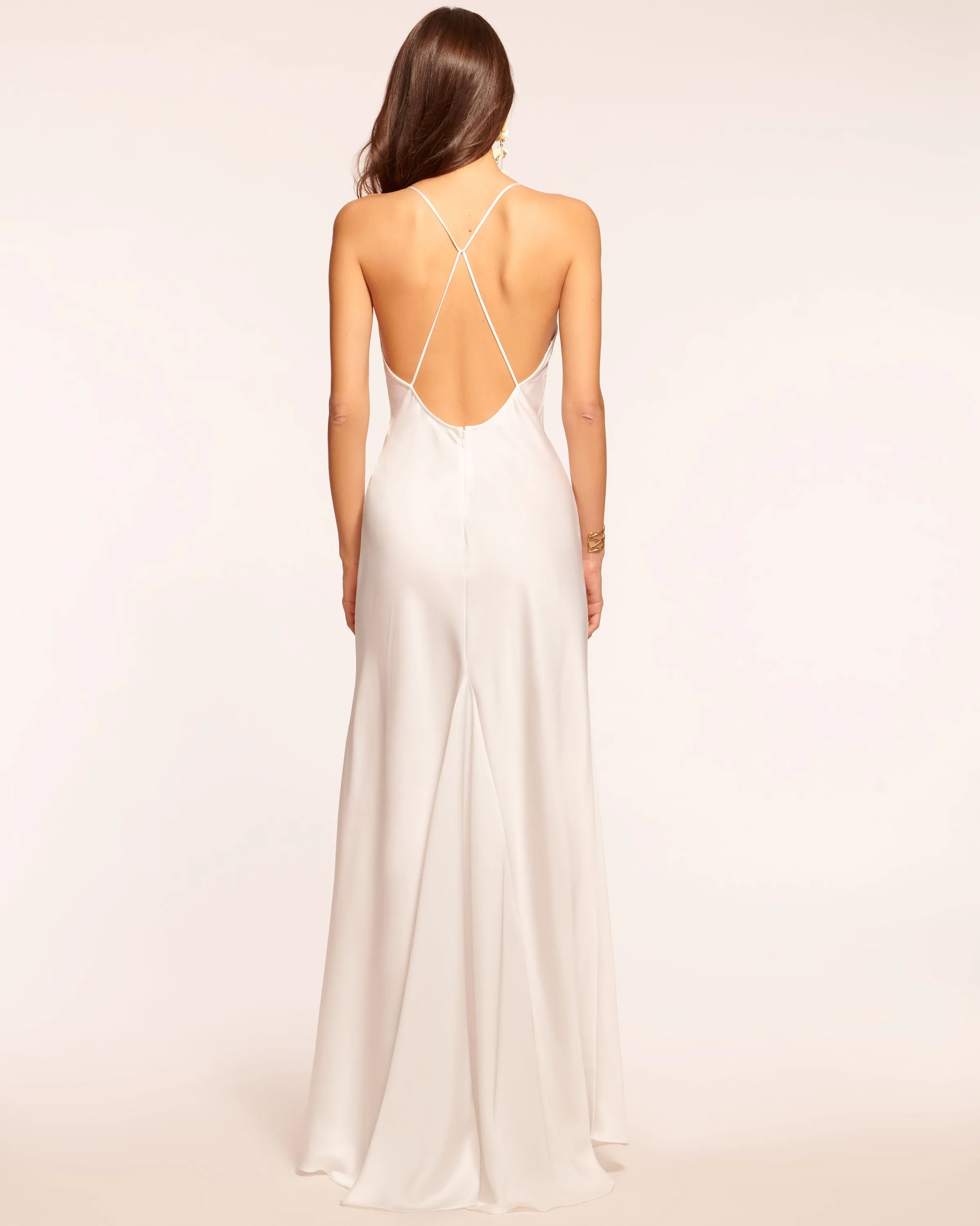 Caspe V-Neck Gown