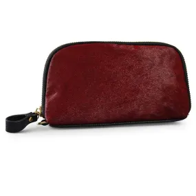 Collection Carmichael | Ladies Red Cowhide Leather Wristlet Cardholder Wallet Collection Carmichael | Ladies Red Cowhide Leather Wristlet Cardholder Wallet