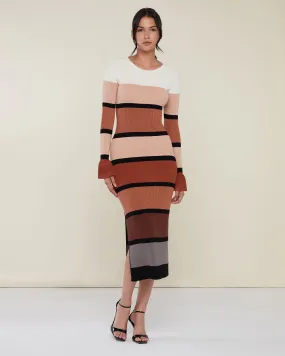 Colorblock Knit Midi Dress Colorblock Knit Midi Dress