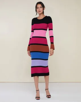 Colorblock Knit Midi Dress Colorblock Knit Midi Dress