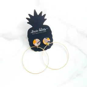 Confidence in Autumn Marble - Dixie Bliss - Dangle Earring Confidence in Autumn Marble - Dixie Bliss - Dangle Earring