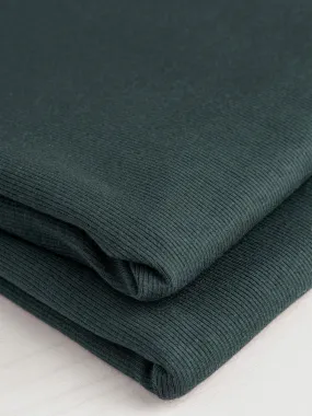 Cotton Tencel Modal Rib Knit - Deep Teal Cotton Tencel Modal Rib Knit - Deep Teal
