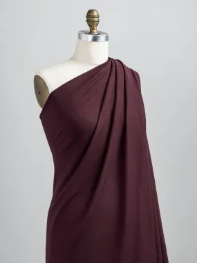 Cotton Tencel Modal Rib Knit - Merlot - Swatch Cotton Tencel Modal Rib Knit - Merlot - Swatch